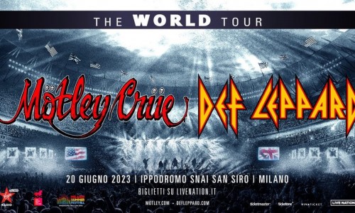 Mötley Crüe & Def Leppard annunciano il tour mondiale con un’unica data italiana: 20 giugno 2023 Milano Summer Festival, all’Ippodromo Snai San Siro.